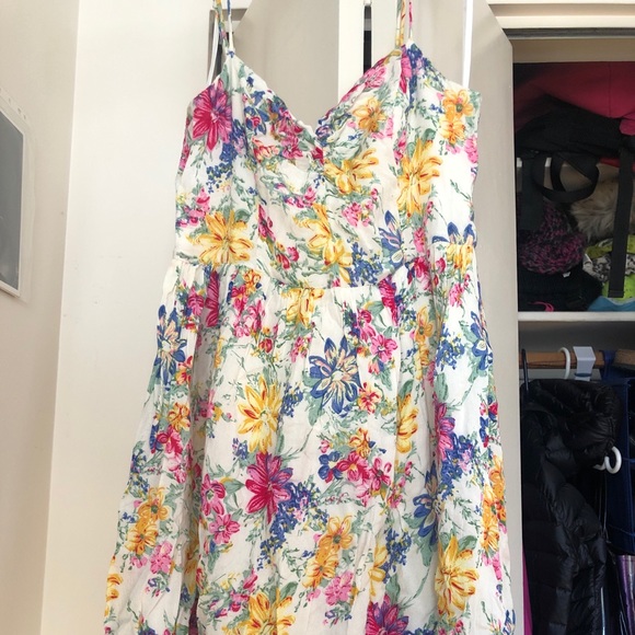 Summer flower flowy dress